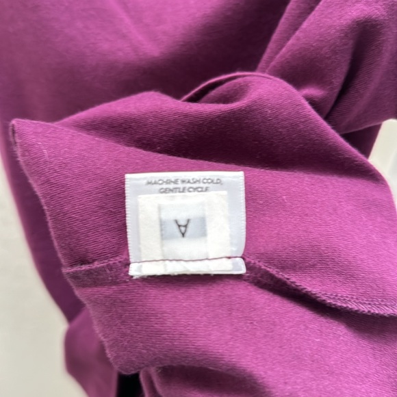 Eileen Fisher Organic Cotton Scoop Neck Tank PS Burgundy Maroon Purple - Picture 12 of 15